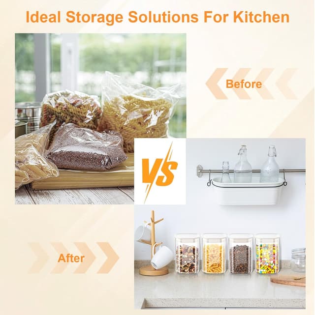 Thumbnail 2 de VINATO Barattoli Vetro con Coperchio 1100 ml