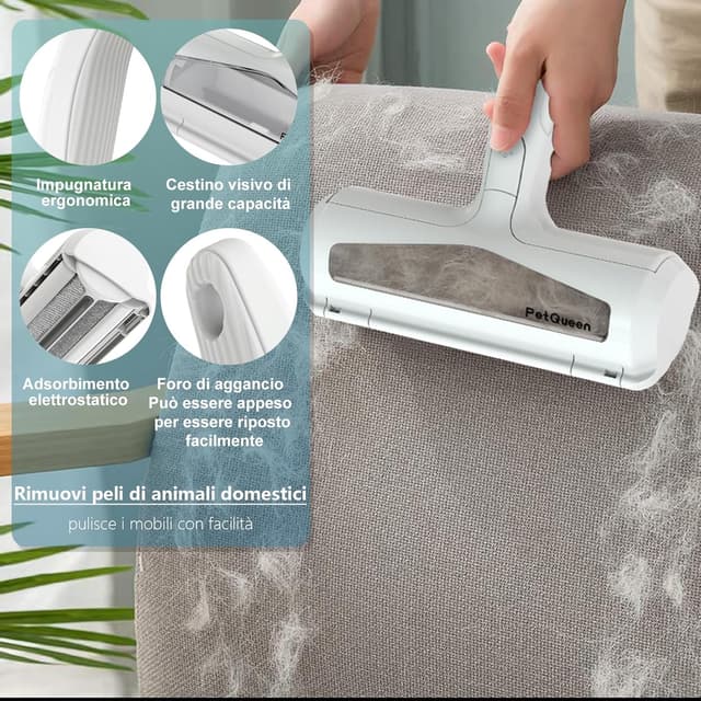 Thumbnail 4 de Petqueen Togli Peli Animali Spazzola riutilizzabile 🧹