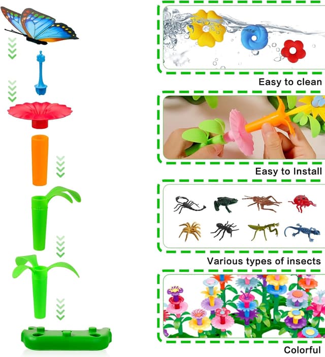 Thumbnail 4 de Insect Flower Garden STEM Set, 156 PCS