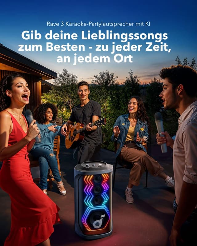 Thumbnail 1 de soundcore Rave 3 KI 160W Karaoke 🎤