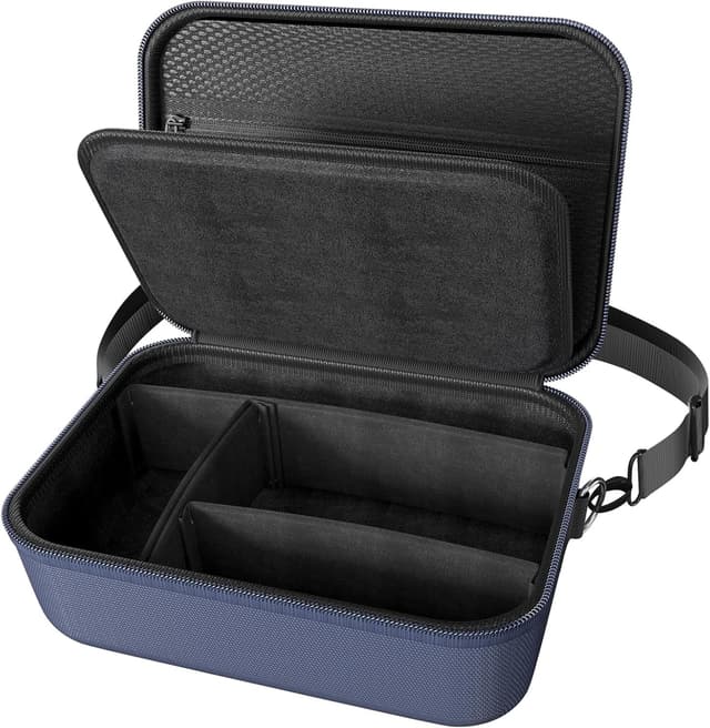 Detalle de ProCase Kameratasche für Canon EOS 2000D/250D und EOS R10/R7 – Navy, kompakter Schutz für DSLR & spiegellose Kameras