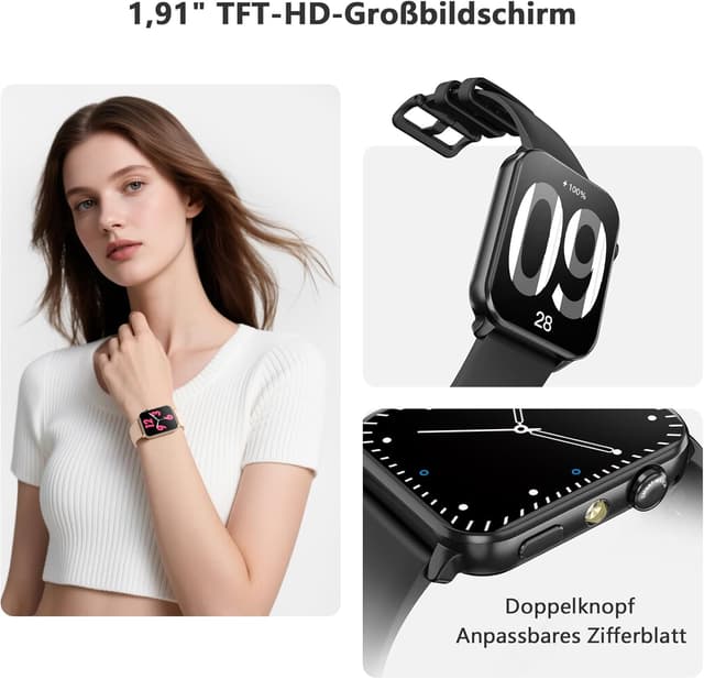 Detalle 2 de Blackview Smartwatch Herren Damen