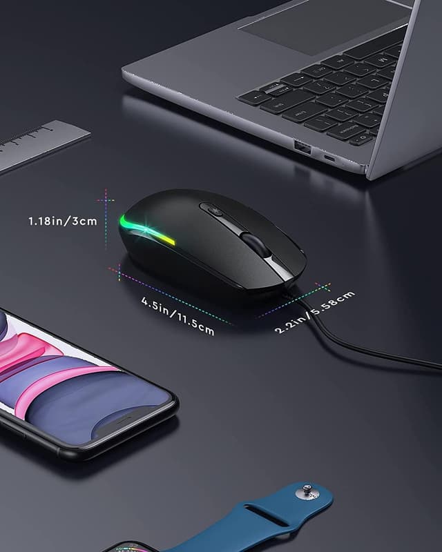 Detalle 1 de Seenda Wired Mouse with 1600 DPI