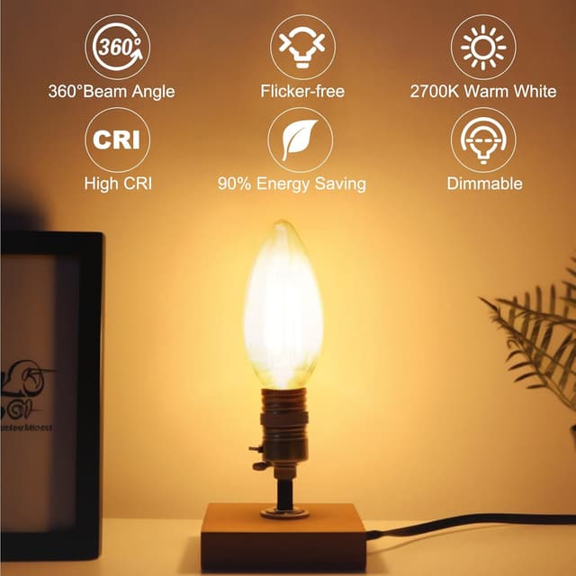 Detalle de BRIMAX E14 LED candle bulbs 4W 10 pack