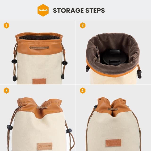 Thumbnail 4 de TARION Lens Bag Canvas 21x13x12cm