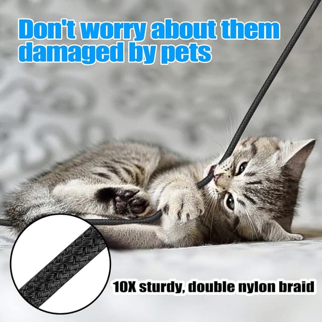 Detalle de ANMIEL Ultralanges Micro-USB-Kabel (5 m) mit Schnellladung bis 2,4 A und Datenübertragung bis 480 Mbit/s