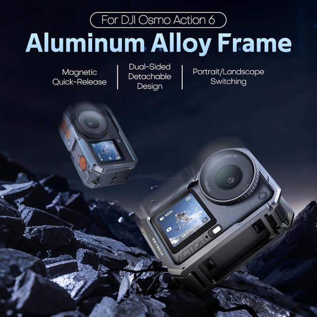 Thumbnail 1 de REYGEAK Cage métal pour DJI Action 6