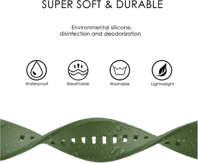 Thumbnail 6 de BISONSTRAP Silikon-Uhrenarmband mit Schnellverschluss (18–22 mm) für Herren & Damen