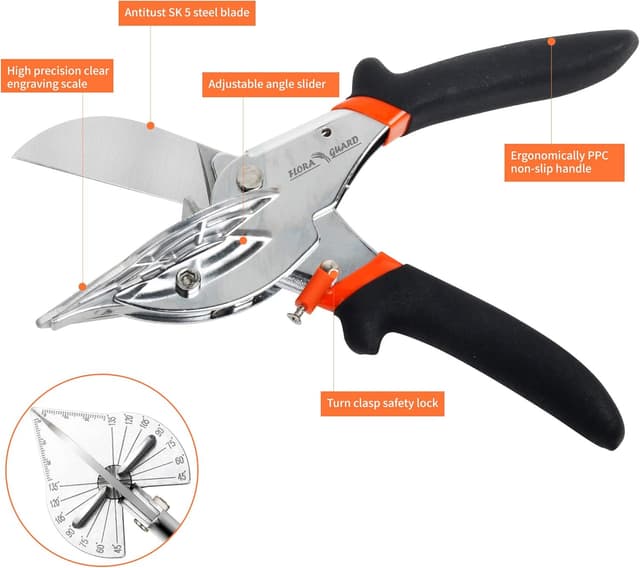 Detalle de FLORA GUARD miter shears 45-135° trim cutter