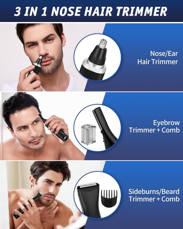 Thumbnail 1 de Rechargeable Nose Hair Trimmer 3-in-1