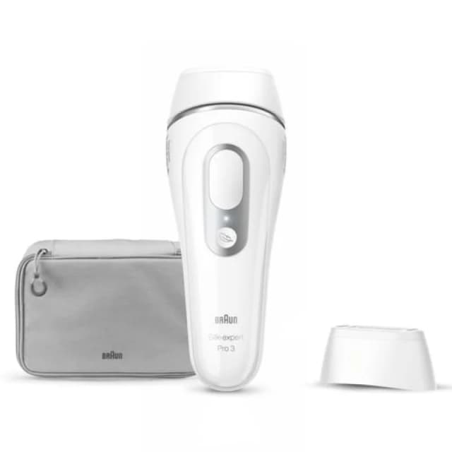 Detalle de Braun Silk-expert Pro 3 PL3020 IPL con funda: depilación en casa con ajuste automático Skin Pro