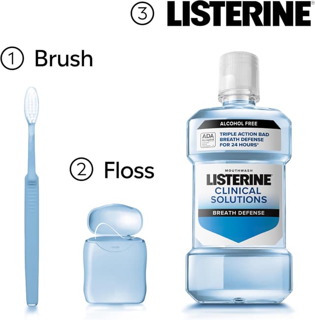 Thumbnail 5 de Listerine Clinical Solutions Breath Defense 1 L 🦷