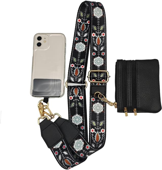 Detalle de Noverli Universal Handykette mit Tasche und verstellbarem Schulterriemen (abnehmbar)