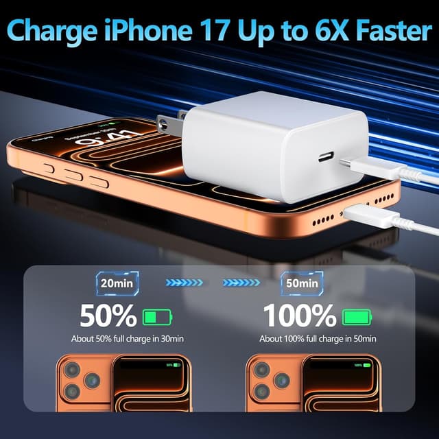Detalle de iPhone 17 Pro Max 45W Fast Charger