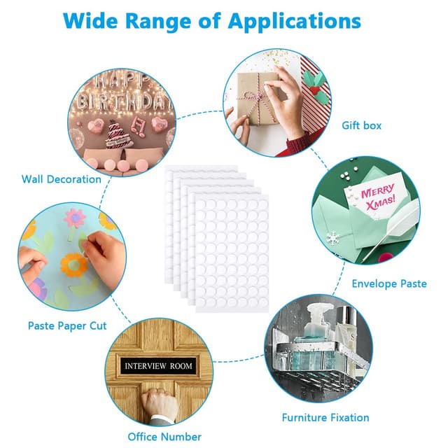 Thumbnail 6 de OFFCUP Nastro Trasparente Rotondo 350 pezzi 10 mm