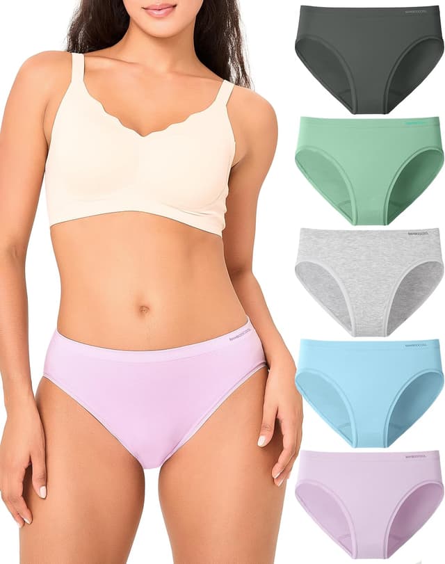 Thumbnail 4 de Bamboo Cool Women's Mid-Waisted Briefs ⚙