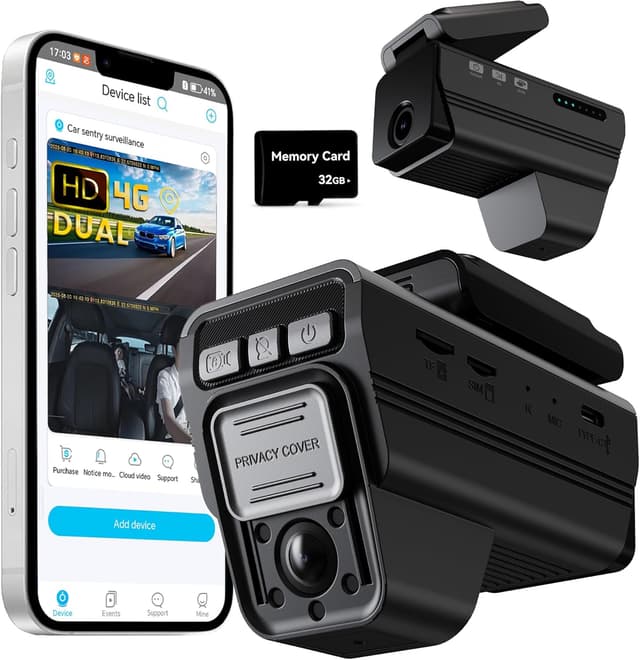 Imagen de DeerAsk 4G LTE Dual Dash Cam 1080P en OfertitasTOP