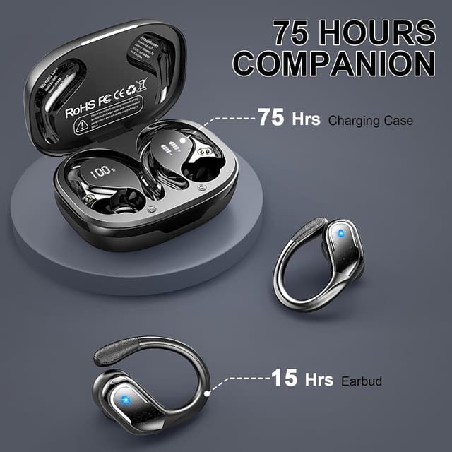 Detalle de Rulefiss Auriculares Bluetooth 75H