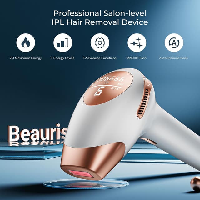 Thumbnail 2 de 999,900-Flashes IPL Laser Hair Removal Device 9 Levels 🪒