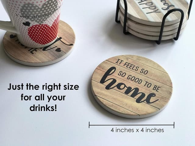 Thumbnail 4 de PANCHH Stone Coasters 6-Pack 🍷