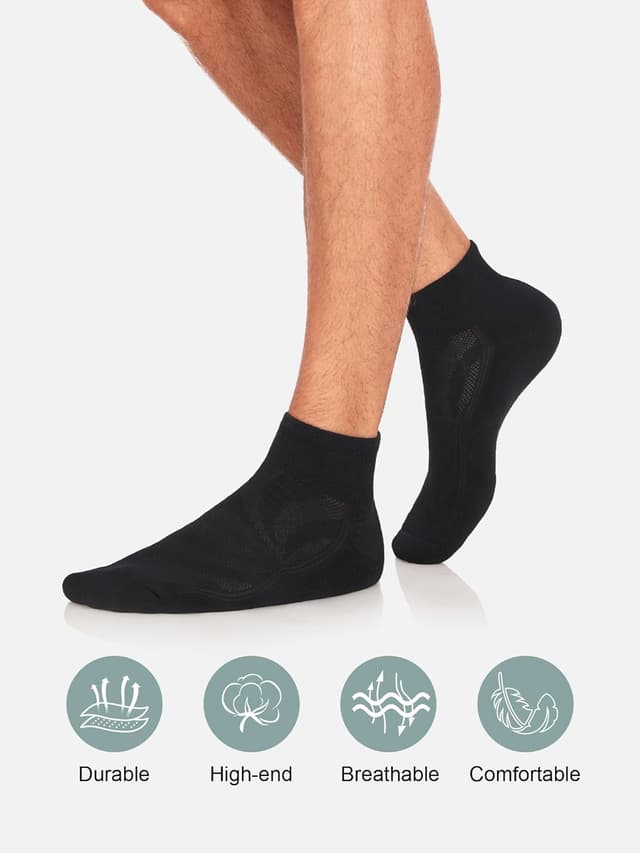 Detalle de Natugloe ankle socks 8 pairs, anti blister