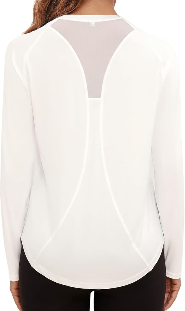 Detalle de Gyabnw T-shirt sport femme à manches longues et col rond anti UV