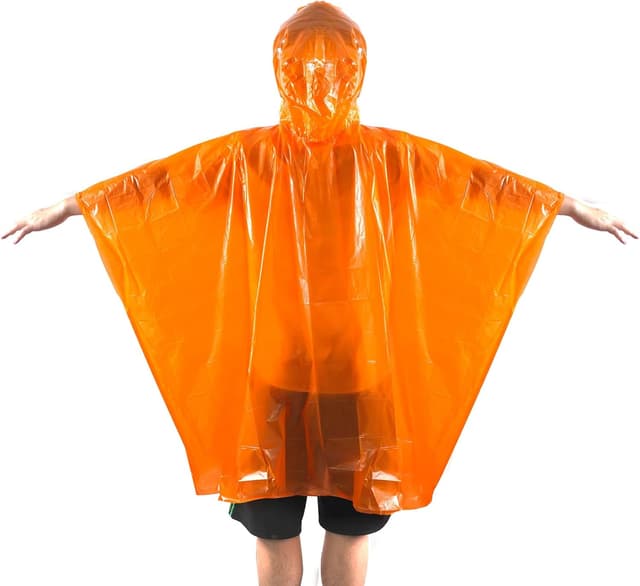 Thumbnail 3 de KAshack Einweg Regenponcho 100 cm Orange