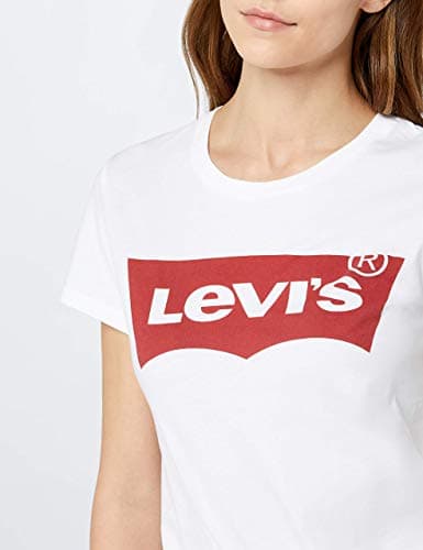Detalle de Levi's The Perfect Tee Batwing White XS, camiseta mujer