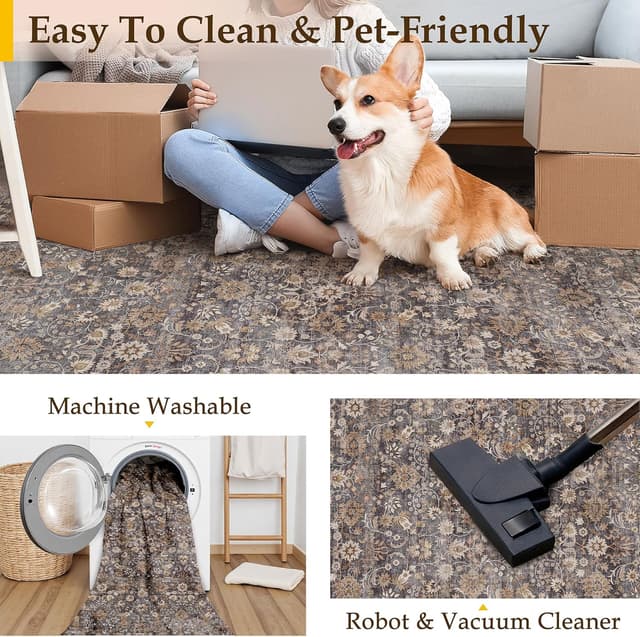 Thumbnail 3 de PureCozy Vintage Area Rug 240x300cm