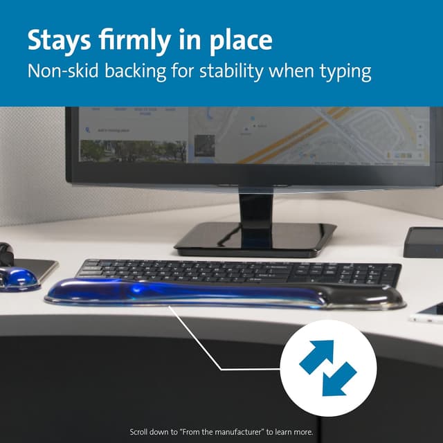 Thumbnail 5 de Kensington K62397AM Duo Gel ergonomic wrist rest 480 mm