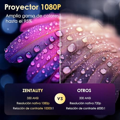 Detalle 2 de ZENTALITY A10 Proyector Portátil 4K 📽