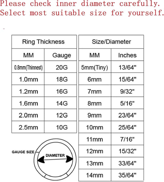 Thumbnail 5 de Popuhoops Nasenring 0,8 mm Ø7 mm Zirkonia