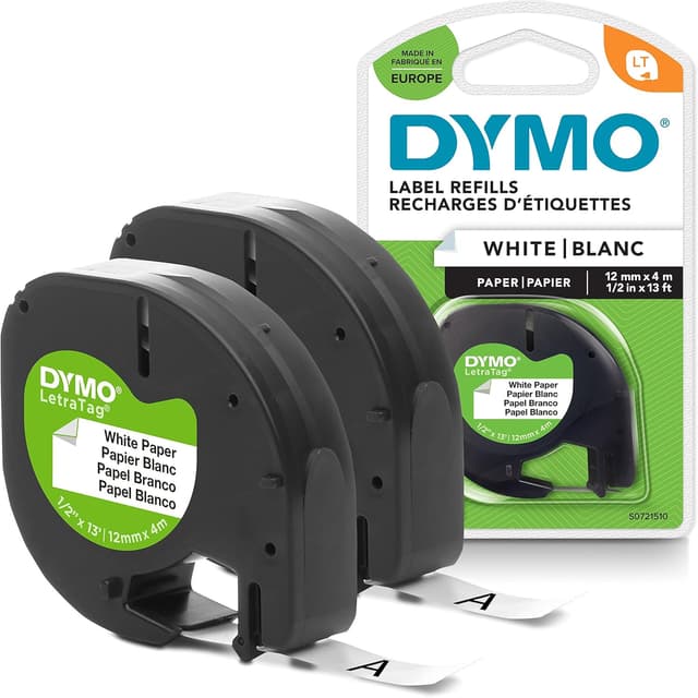 Detalle de DYMO LetraTag étiquettes 12 mm 🏷