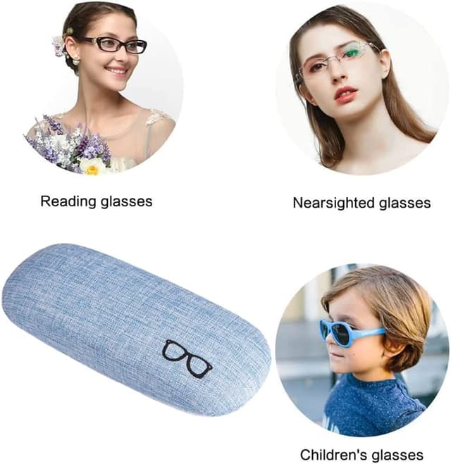 Detalle de Brillenetui Box Leder Hardcase 16 x 6,5 cm