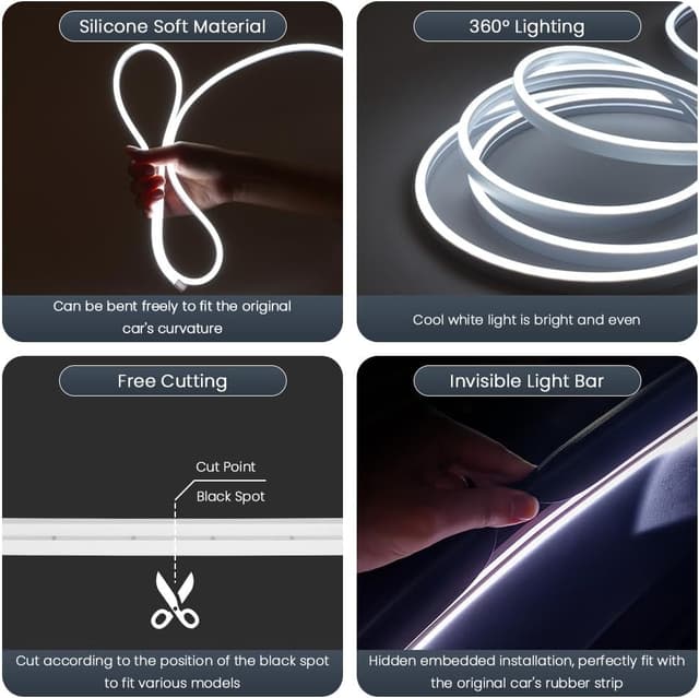 Thumbnail 2 de vsshe Auto Kofferraum Lichtstreifen 4m