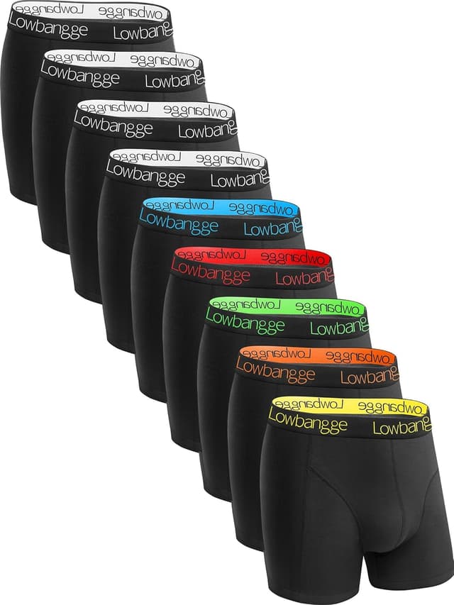 Detalle de Lowbangge Herren Boxershorts 9er Pack