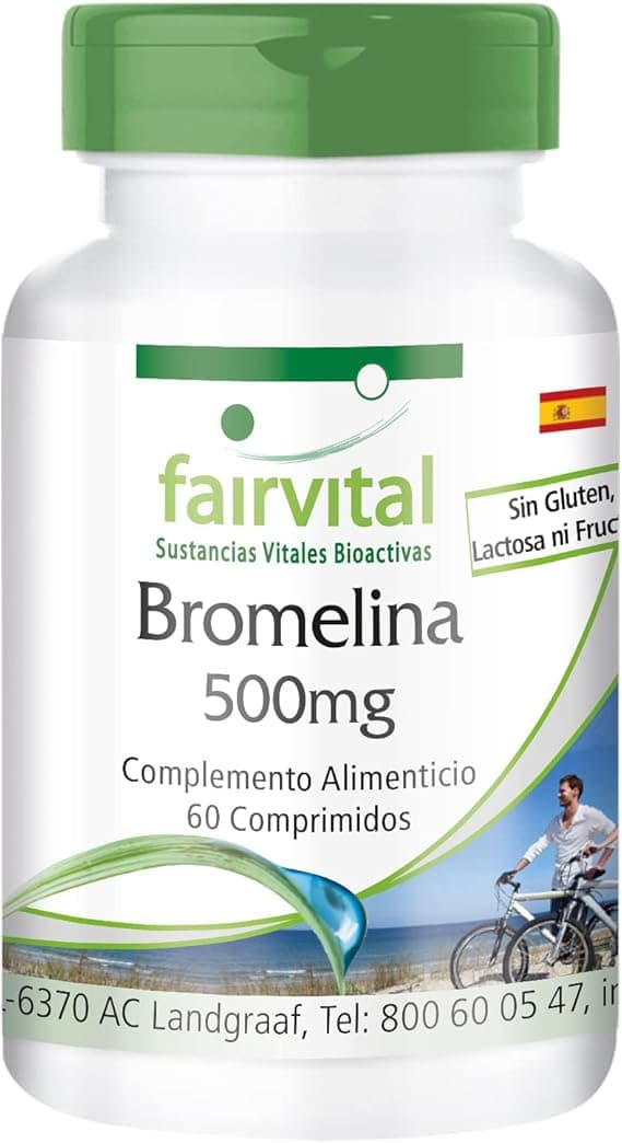 Imagen de Bromelina 500mg Vegana - Enzima de Piña - Calidad Alemana 🌱 en OfertitasTOP