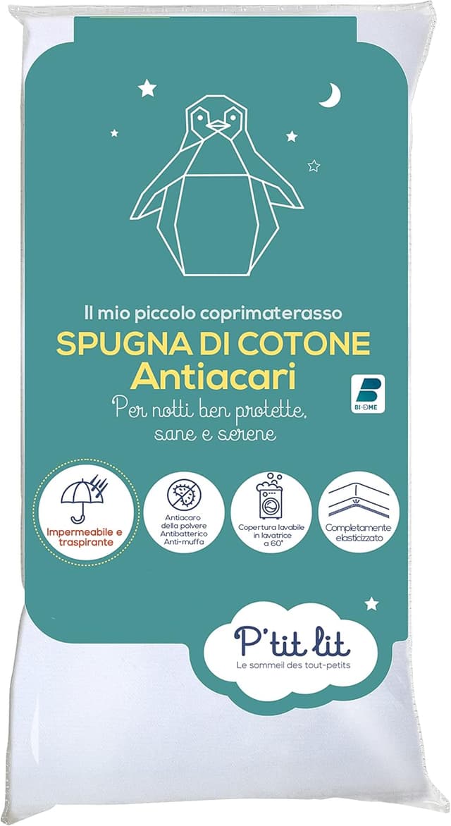 Imagen de P'tit lit Coprimaterasso antiacaro 60x120 cm en OfertitasTOP