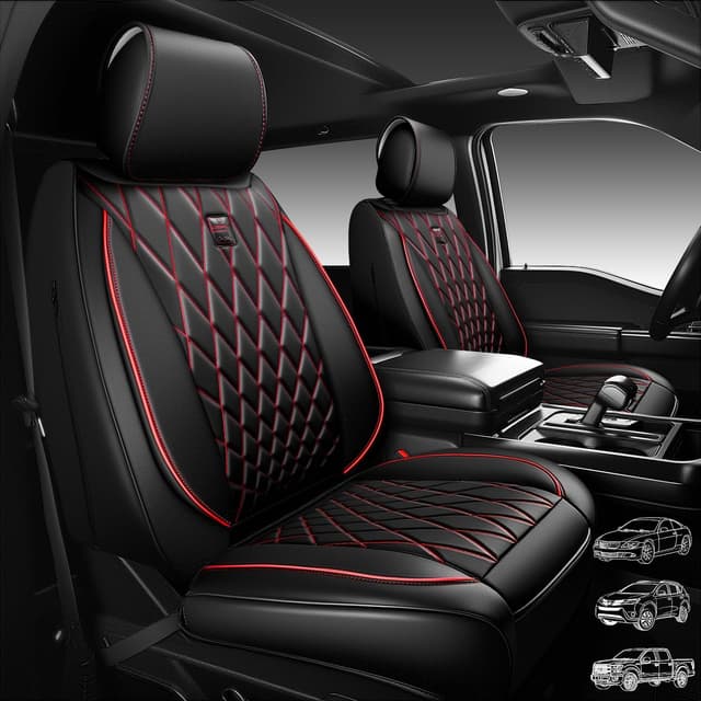 Thumbnail 1 de CAR PASS Nappa Leather Car Seat Covers Full Set