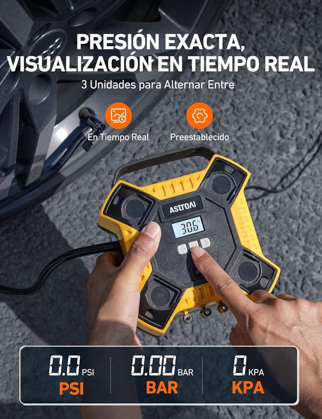 Thumbnail 4 de AstroAI Inflador Ruedas Coche 160 PSI