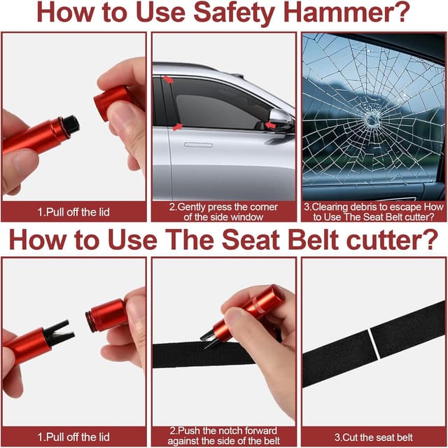 Thumbnail 2 de Zikenis Auto Sicherheitshammer 2 Stück