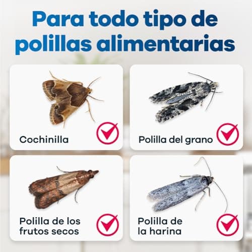 Detalle de Gerobug Trampa para Polillas de Alimentos con feromonas (10 unidades) sin veneno