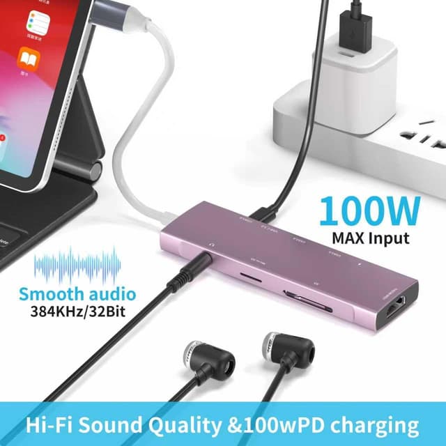 Detalle 1 de USB-C Hub 9-in-1 für iPad Pro 13 Zoll