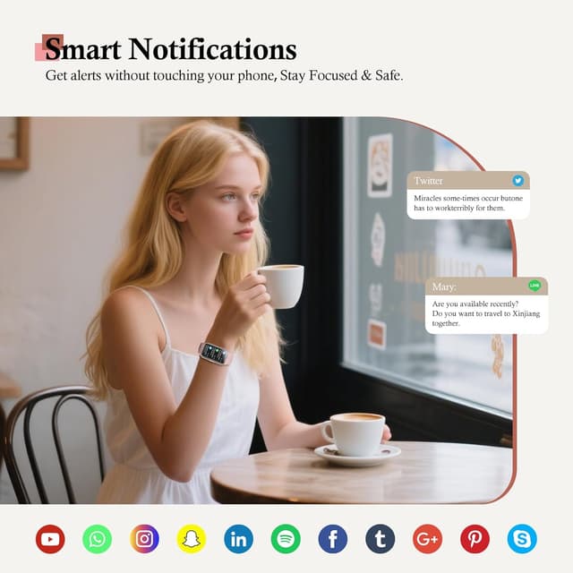 Thumbnail 5 de Smart Watch for Women 1.47-inch fitness watch