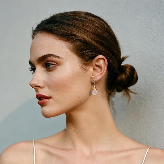 Detalle de JaruJaru Baroque pearl drop earrings