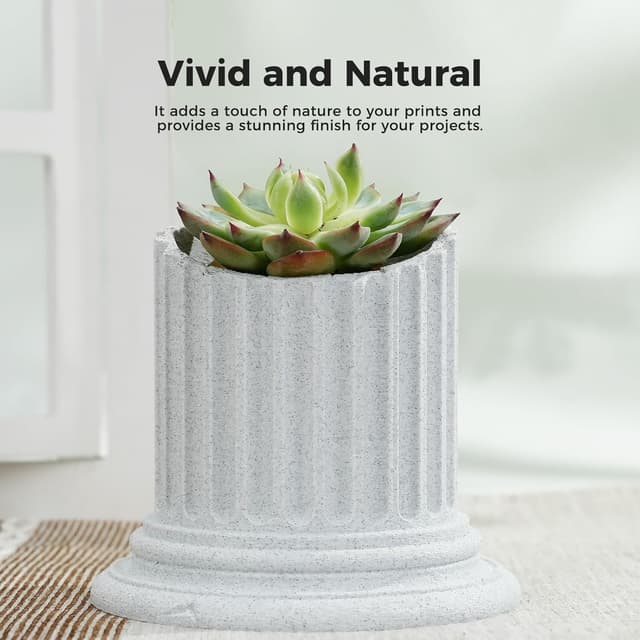 Detalle de Creality Hyper PLA Marble RFID 1.75mm filament (1kg) for 3D printing, natural marble-like texture