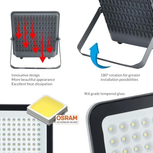 Detalle 2 de Ledme Foco Proyector Napoli Plus 200W — 24.000 lm, 4000K