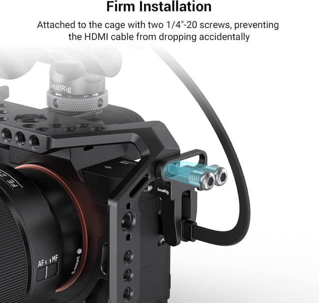 Detalle de SMALLRIG HDMI Kabelklemme für Select Camera Cage 3637