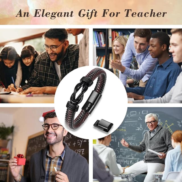 Detalle 2 de Leather Bracelet Magnetic Clasp 2 Sizes