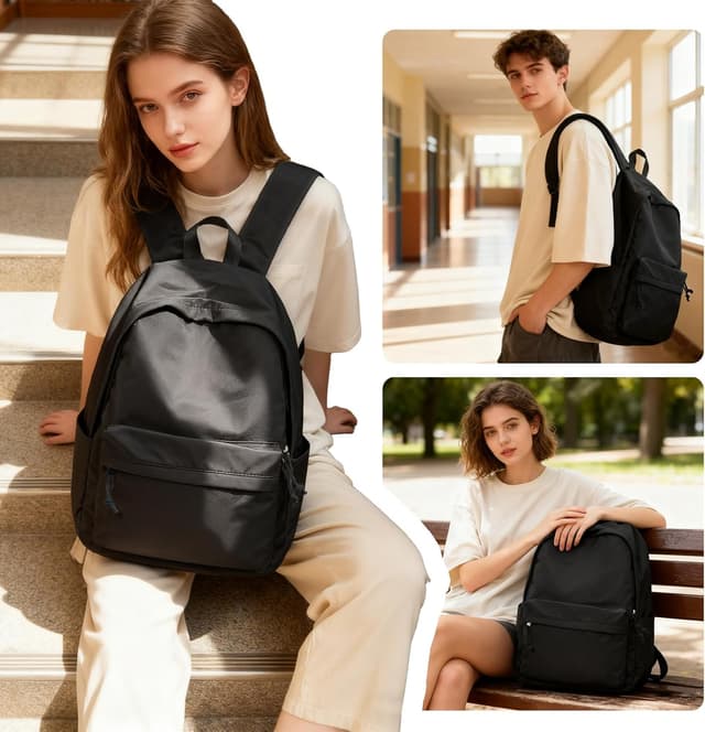 Thumbnail 6 de WEPLAN B1-Black 22L Laptop School Backpack (14-inch) for Secondary & College